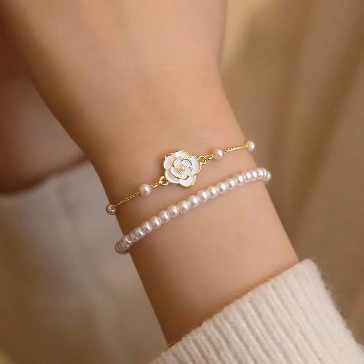 Camellia Pearl Bracelet