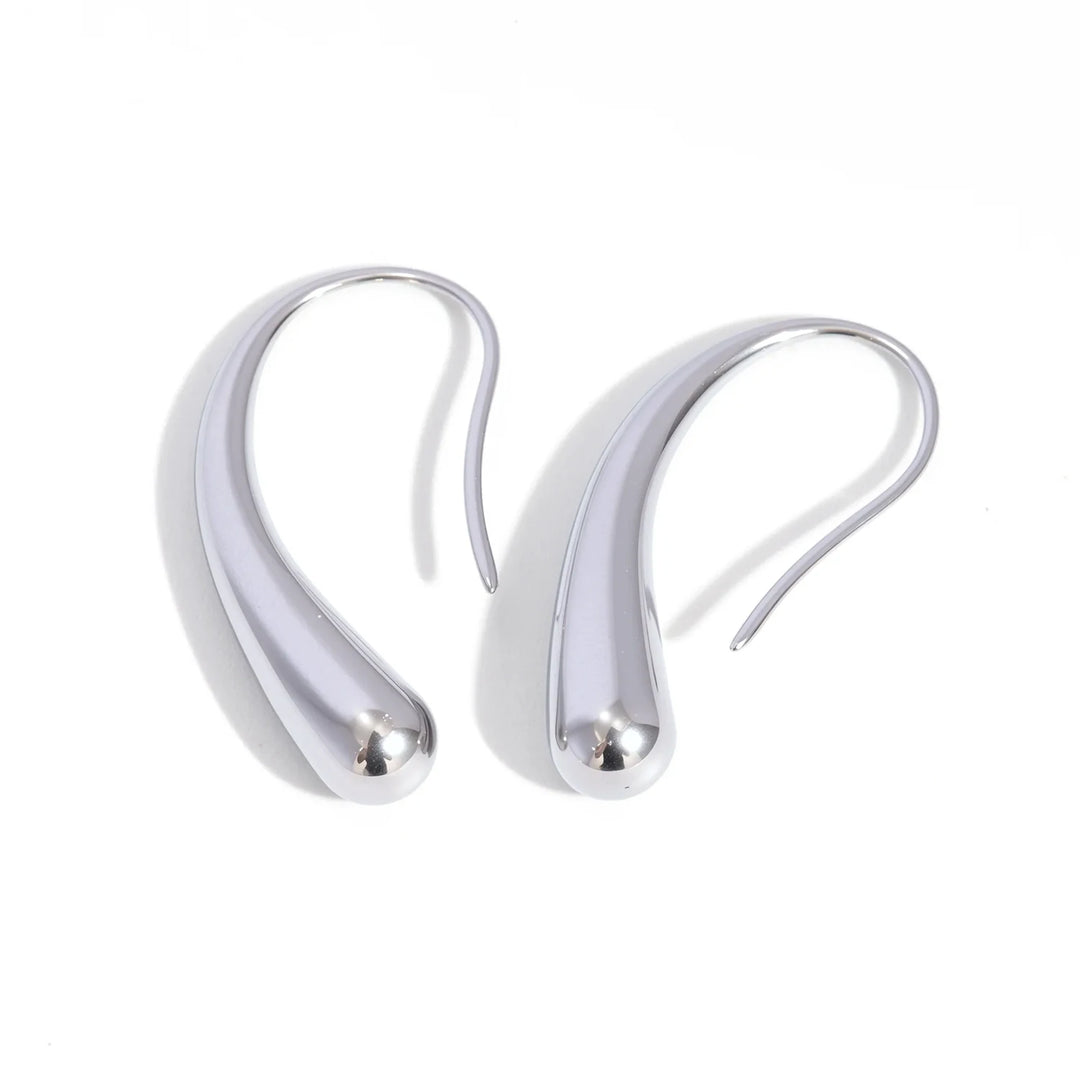 Swan Hook Sterling Silver Earrings