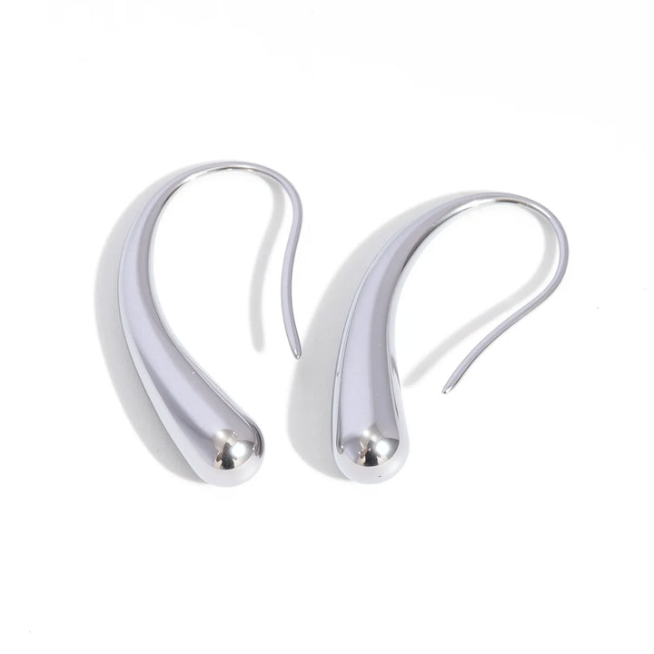 Swan Hook Sterling Silver Earrings