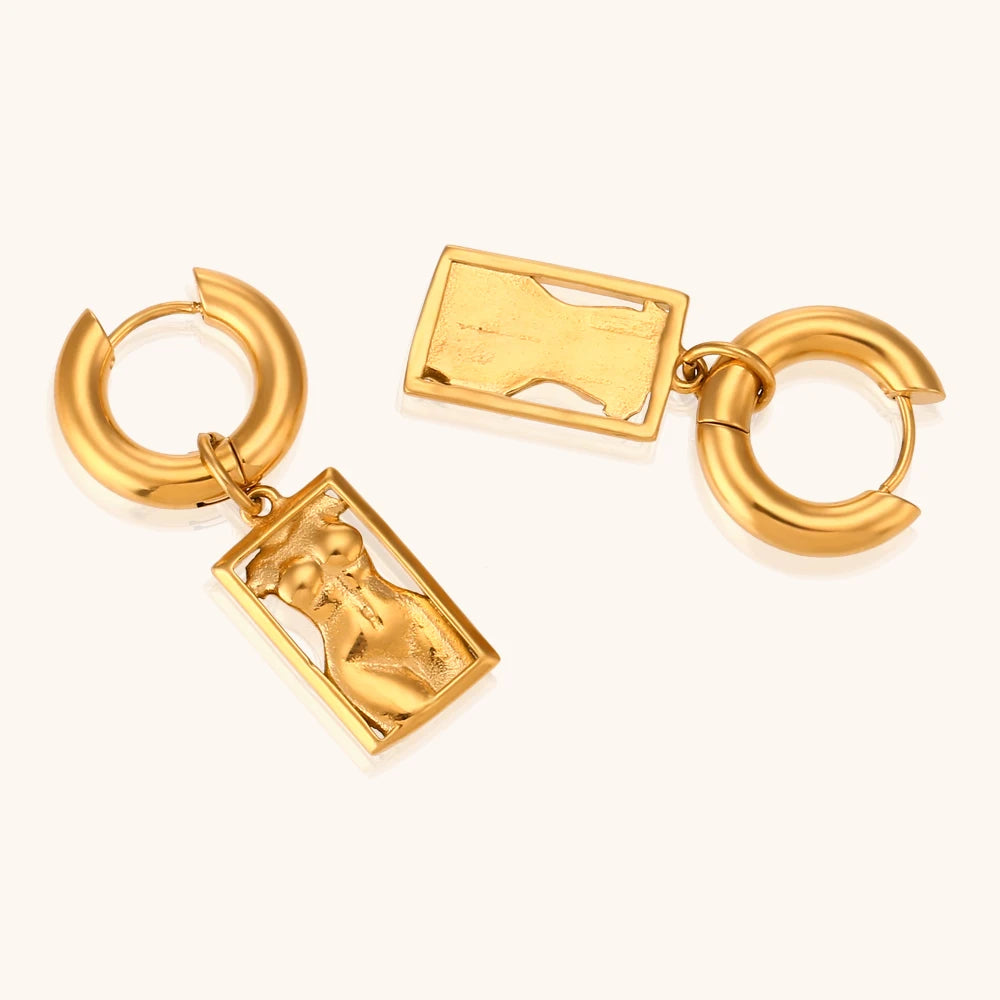 Gallery Figure Hoop Earrings