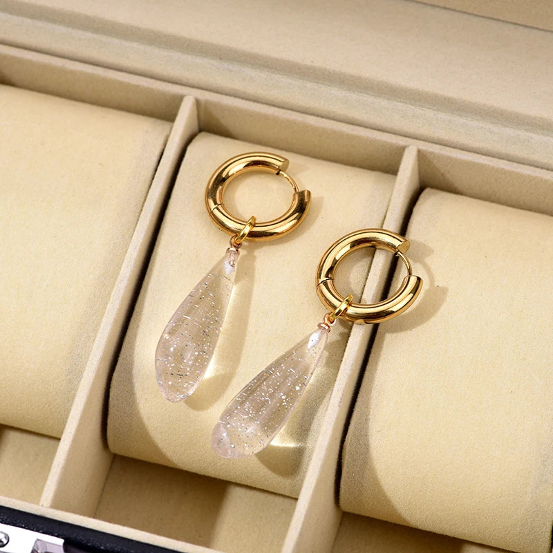 Still Aura Waterproof Drop Earrings