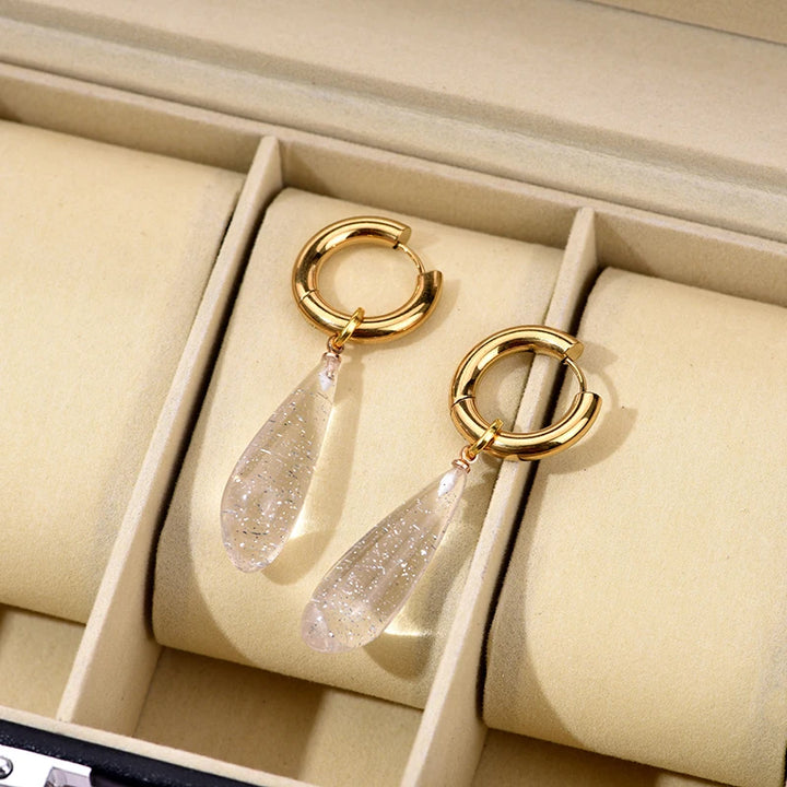 Still Aura Waterproof Drop Earrings