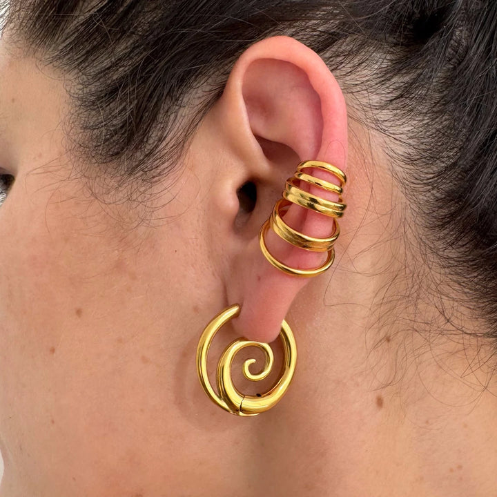 Kazumi Spiral Earrings