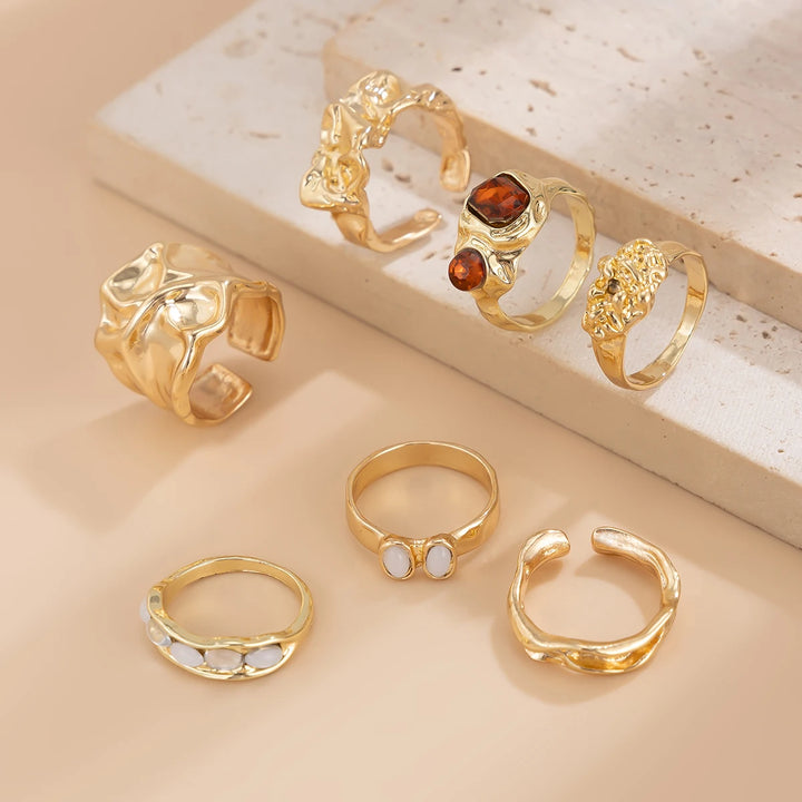 Astarion Rhinestone Ring Set