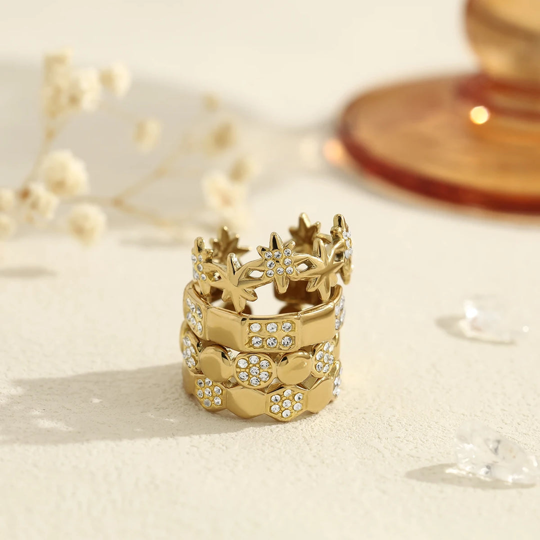Aureline 18K Gold-Plated Waterproof Ring