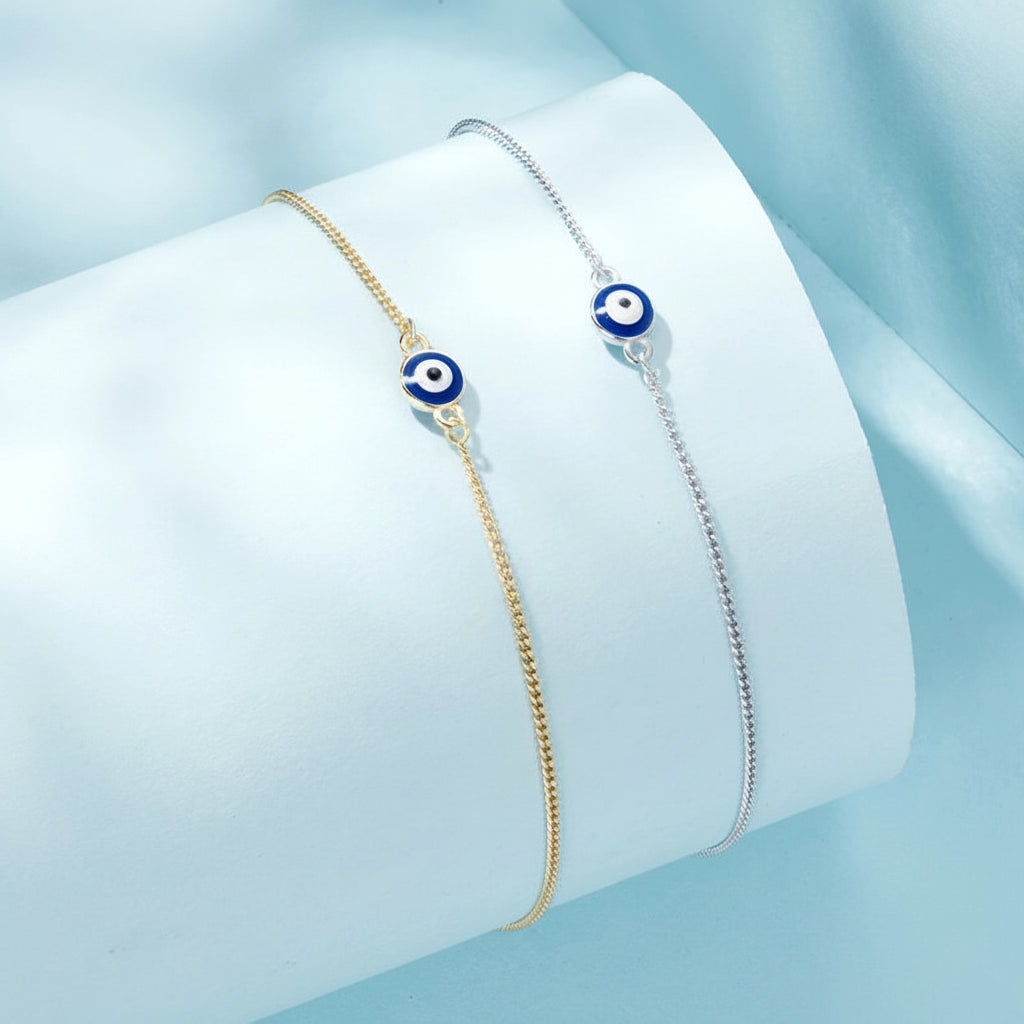 Evil Warden Silver Anklet