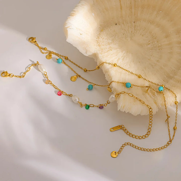 Clymonétta Pearl Anklet