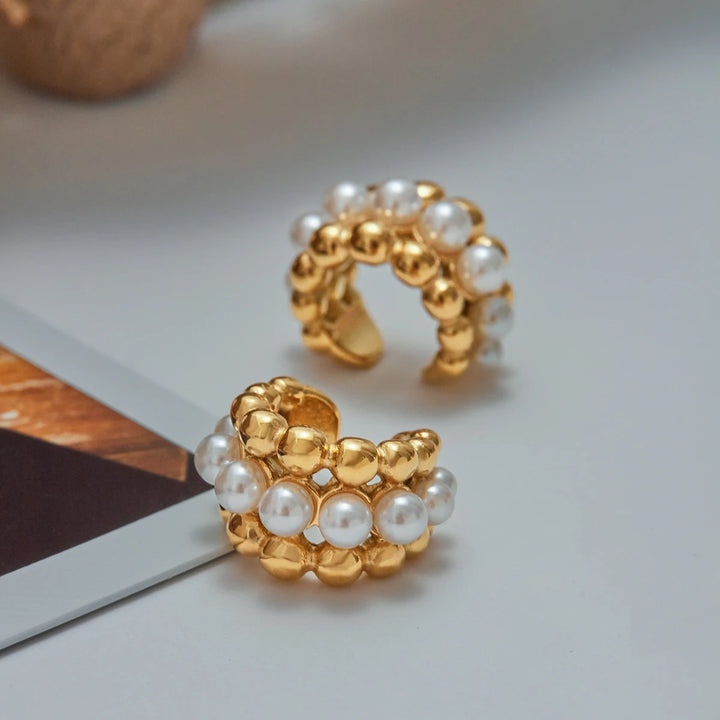 Célestine 18k Gold-Plated Earring Set