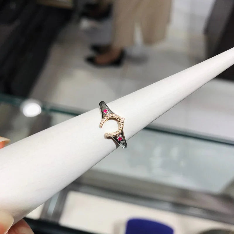 Équilina Gallery Silver Ring
