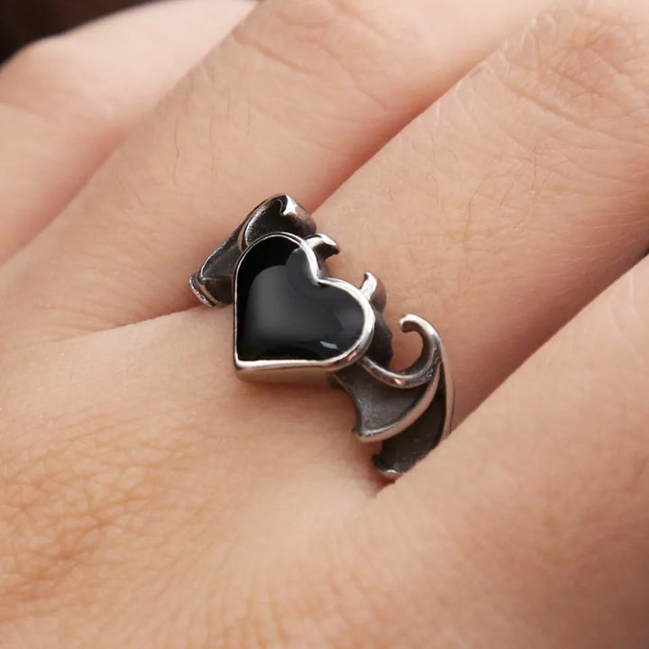 Obsidian Soul Wing Ring