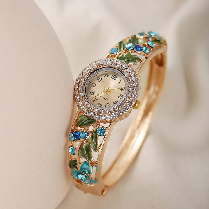 Rosaviva Enamel Quartz Watch