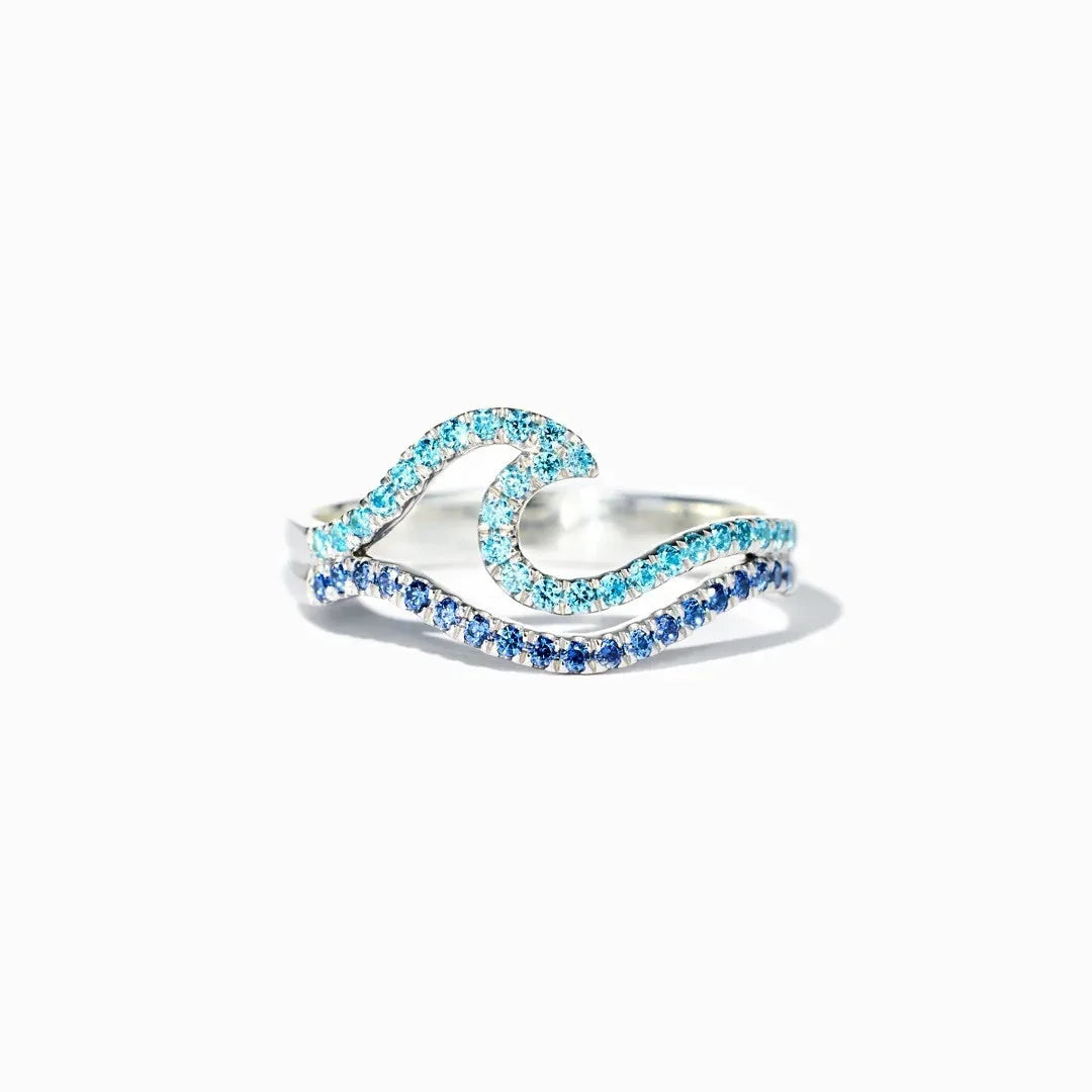 Coastal Wave Pavé Ring