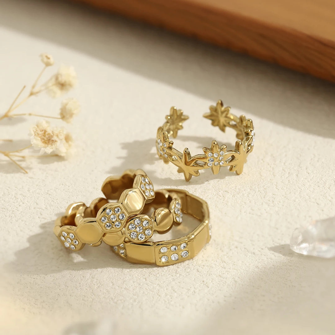 Aureline 18K Gold-Plated Waterproof Ring