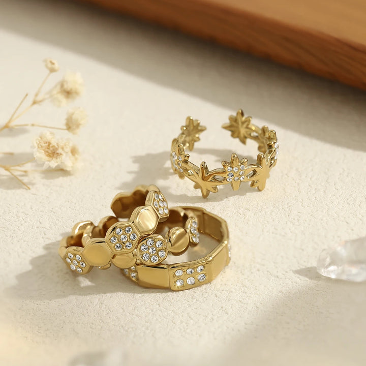 Aureline 18K Gold-Plated Waterproof Ring