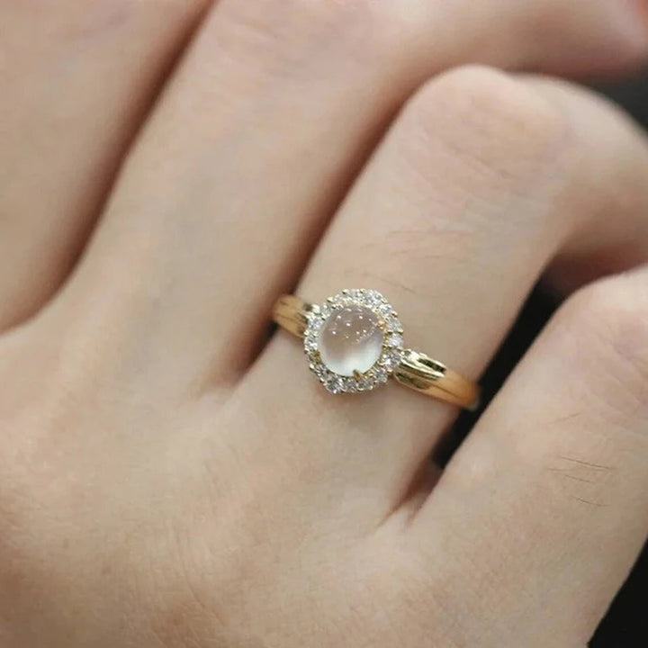 June Avery Moonstone Ring