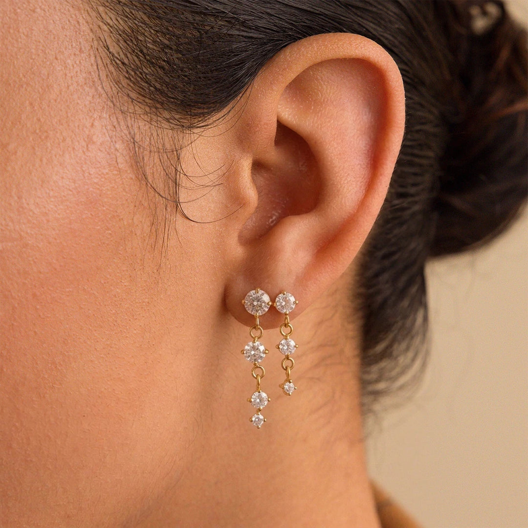 Aurelia Twin Drop Earrings