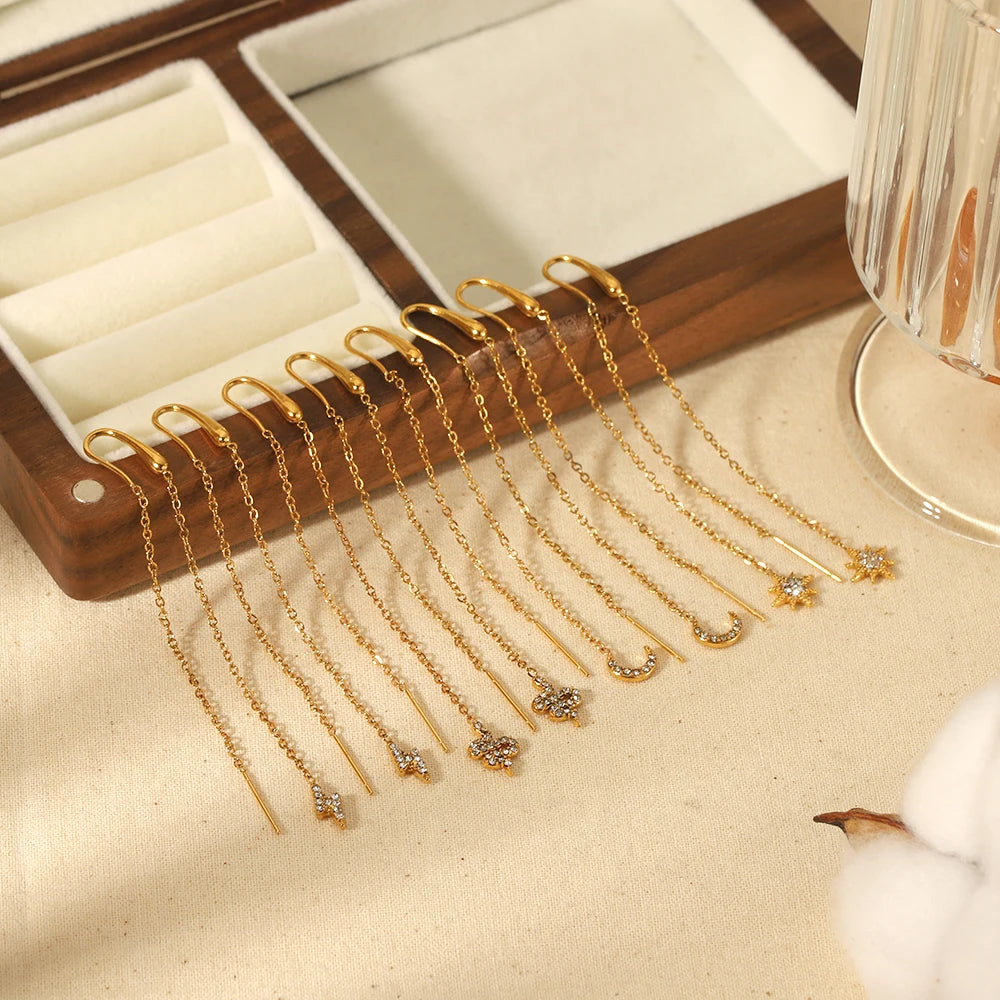 Persia Line 18k Gold Plated Earrings