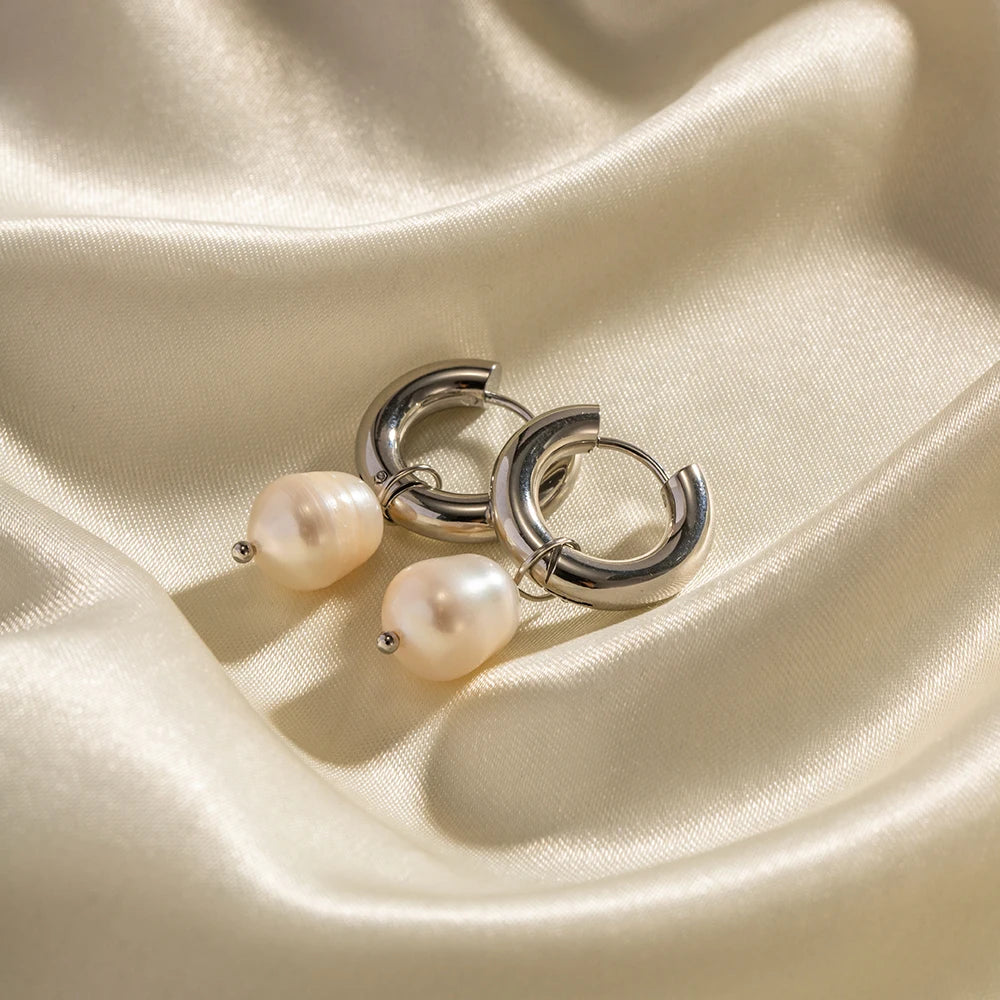 Kaia Pearl Hoops