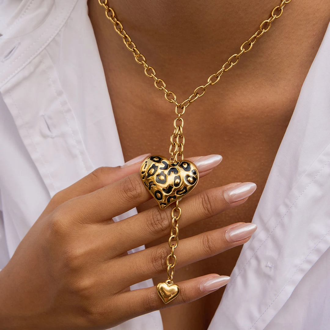 Intuitive Heart Gold-Plated Necklace