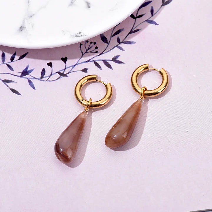 Still Aura Waterproof Drop Earrings