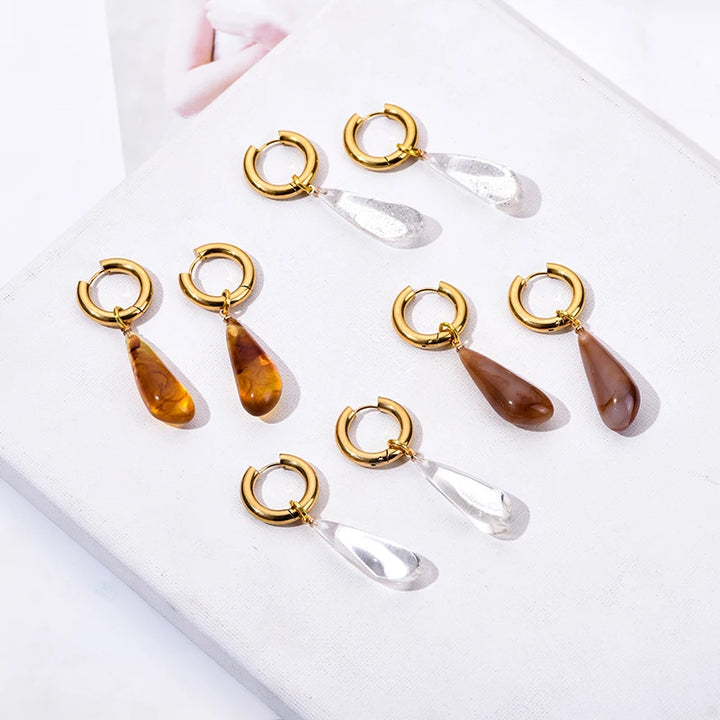 Still Aura Waterproof Drop Earrings