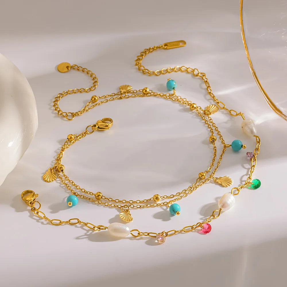Clymonétta Pearl Anklet