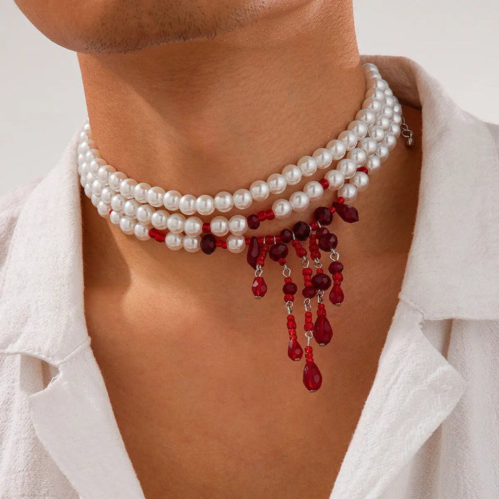 Scarlet Bloodfall Choker