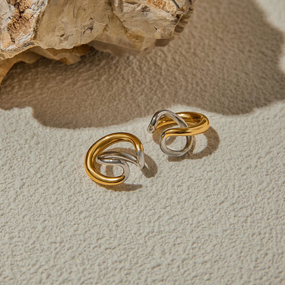 Interlock Cuff Earrings