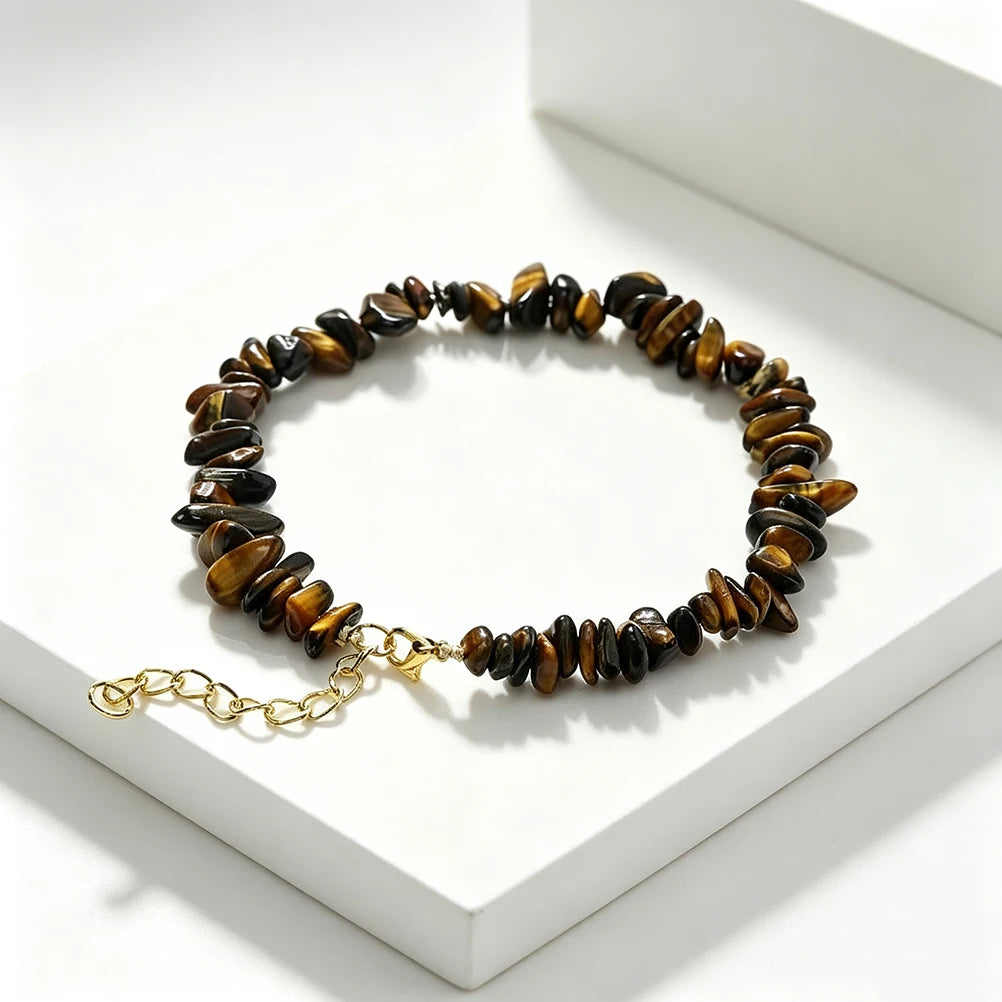 Memento Crystals Stone Anklet