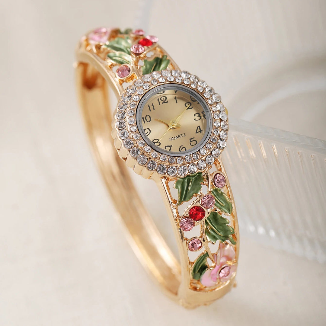 Rosaviva Enamel Quartz Watch