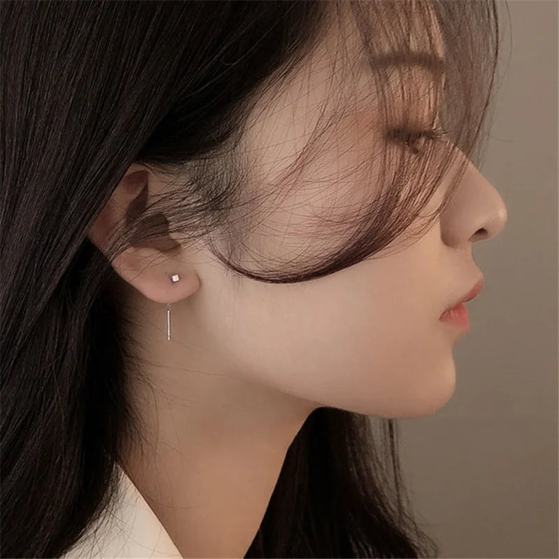 Kaelen Cube Tassel Earrings
