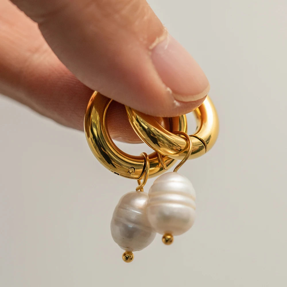 Kaia Pearl Hoops