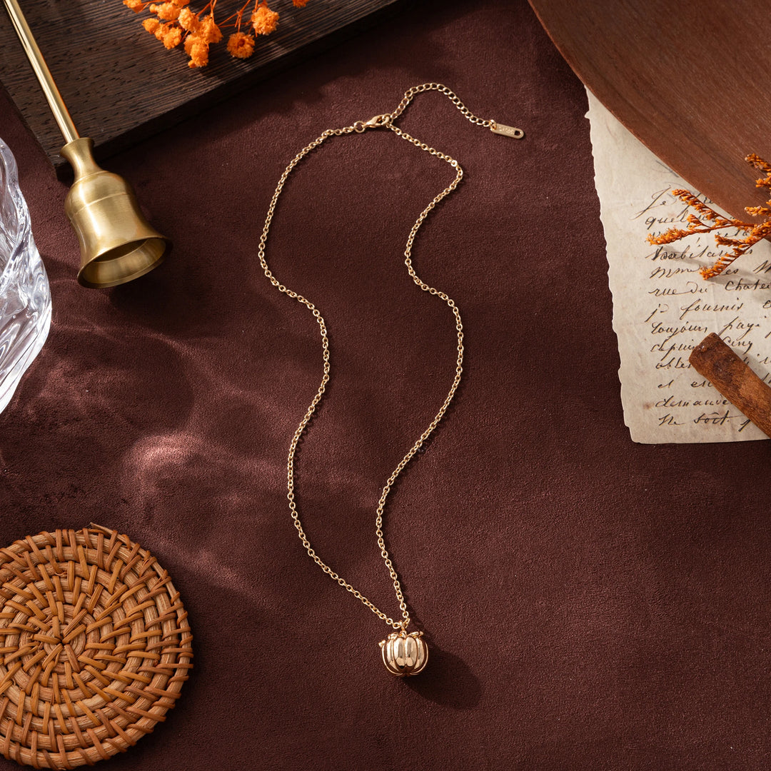 Lillian Pumpkin Charm Necklace