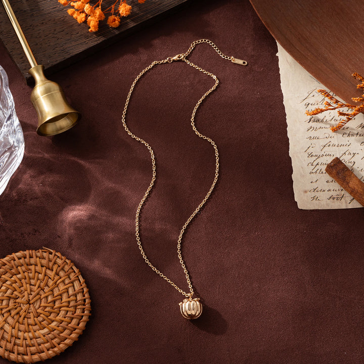 Lillian Pumpkin Charm Necklace