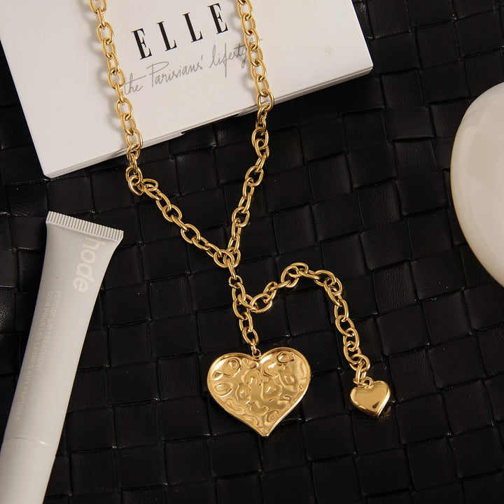 Intuitive Heart Gold-Plated Necklace