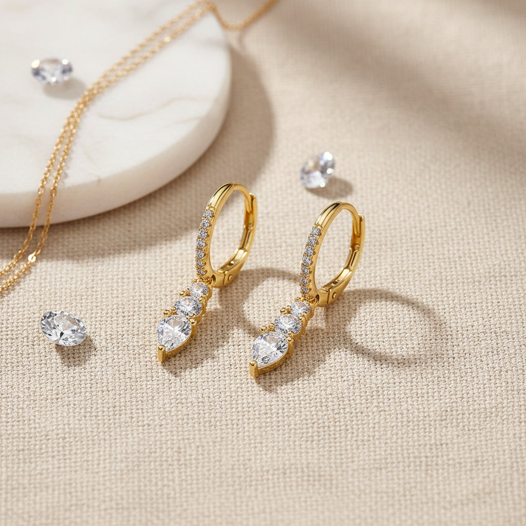 Venemous Gold-Plated Silver Earrings