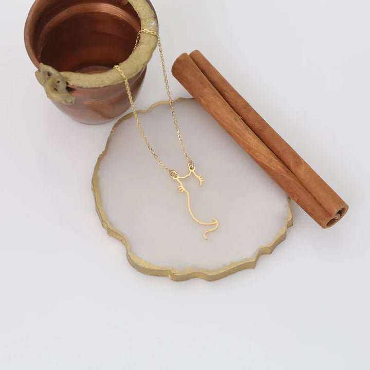 Catski 14 Gold-Plated Waterproof Necklace