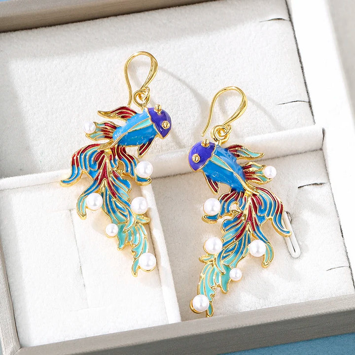 Serenity Koi Enamel Drops