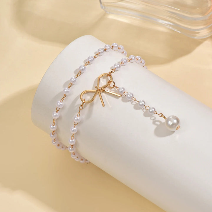 Everlinked Pearls Ankle Bracelet