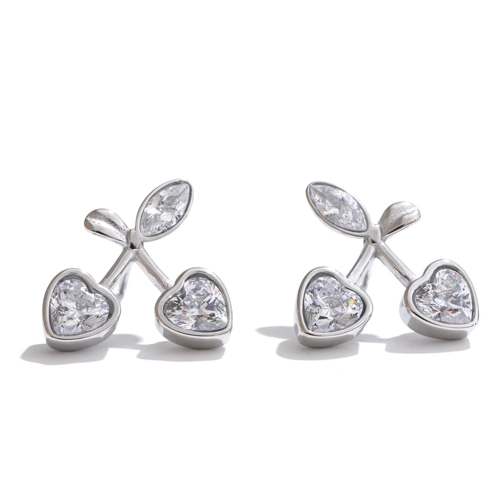 Sherine Cherry Heart Earrings