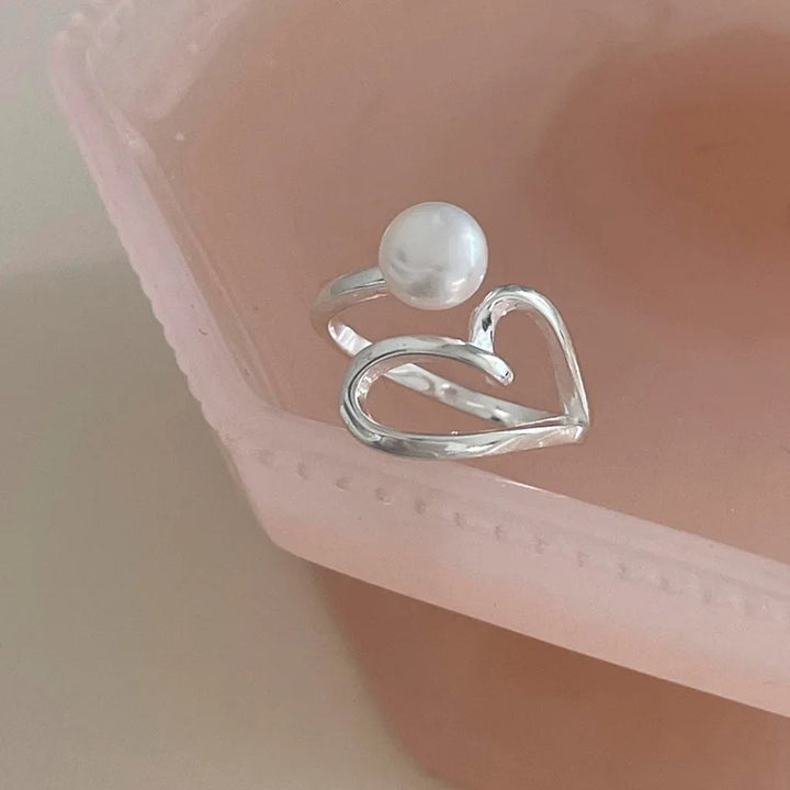 Heartline Sterling Silver Ring