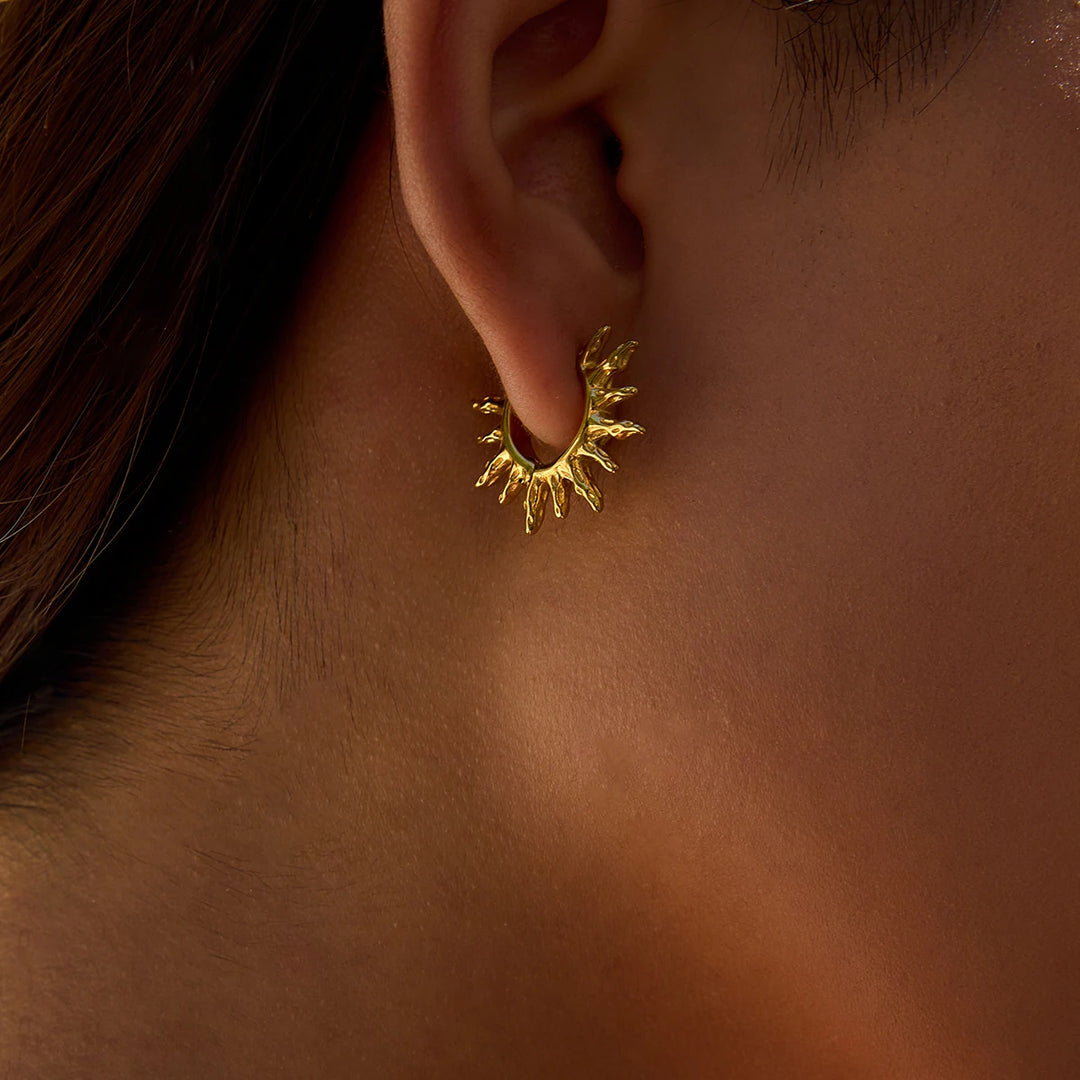 Molten Sun Hoops