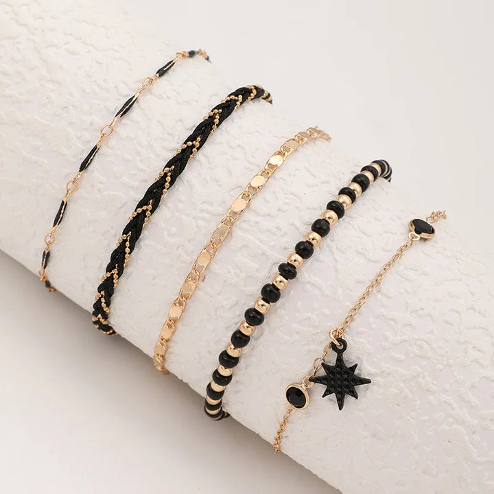 Midnight Muse Anklets Set