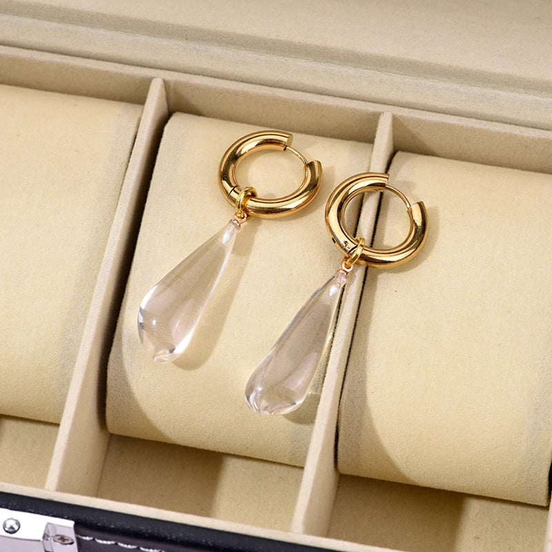 Still Aura Waterproof Drop Earrings