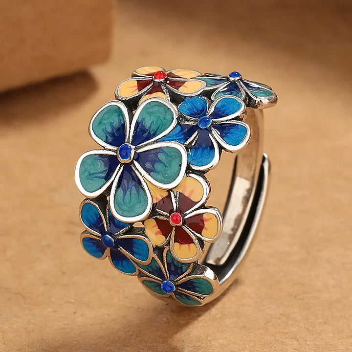 WildFlower Sterling Silver Ring