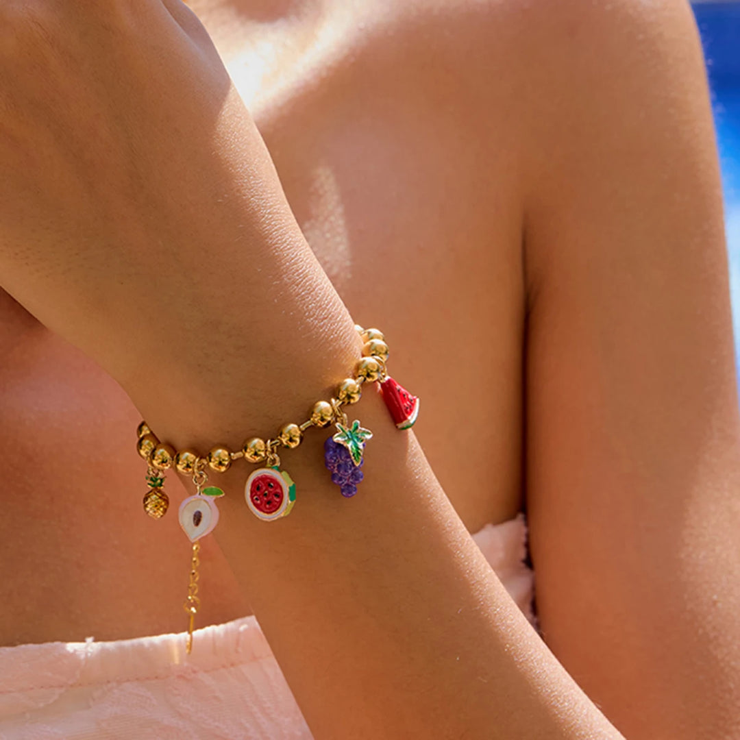 In-Season Fruitiness Gold-Plated Bracelet