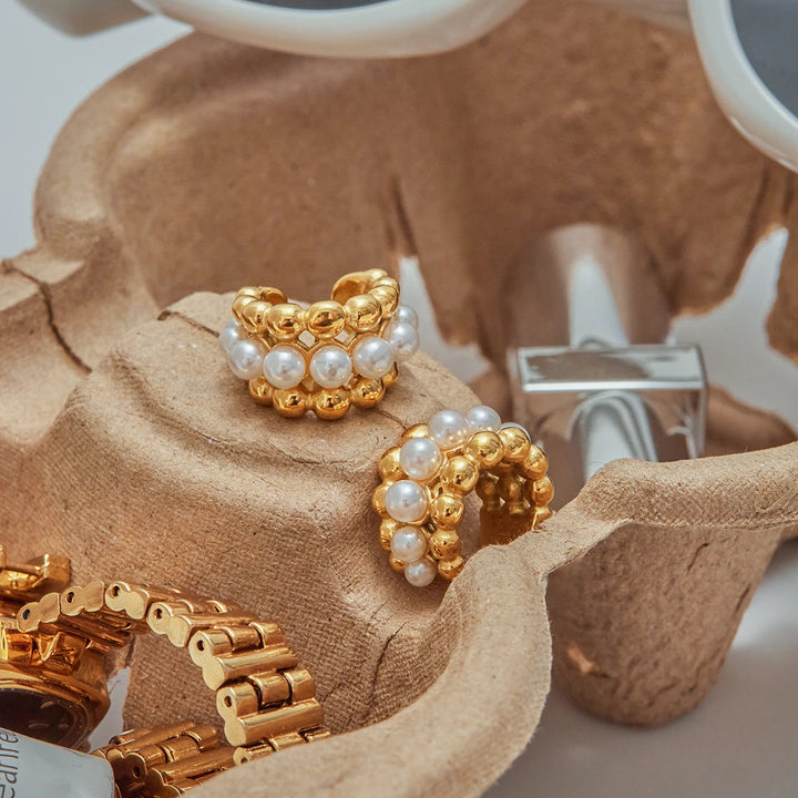 Célestine 18k Gold-Plated Earring Set