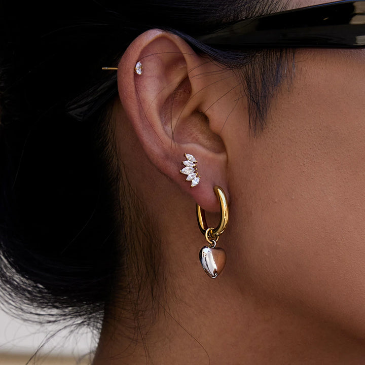 Affection 18k Gold=Plated Earrings