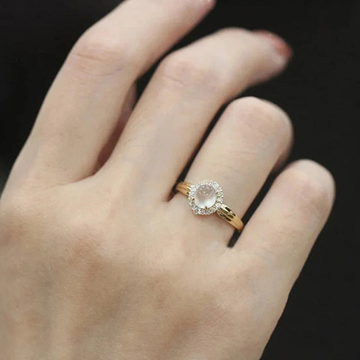 June Avery Moonstone Ring