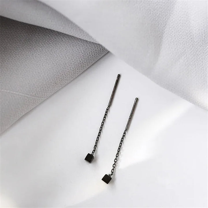 Kaelen Cube Tassel Earrings